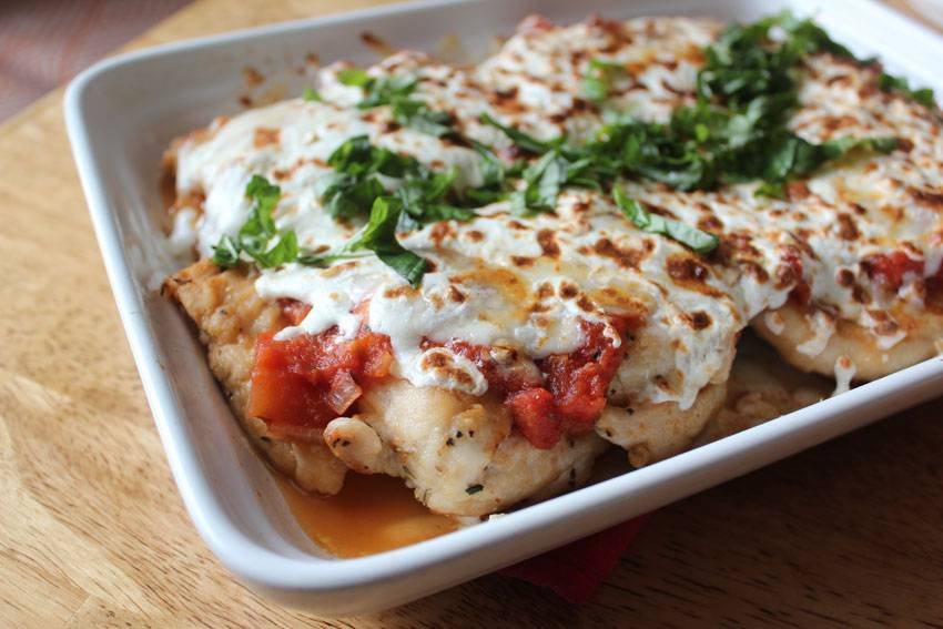 Smoked Mozzarella Skillet Chicken Recipe On Allrecipes